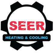 SEER HEATING AND COOLING logo