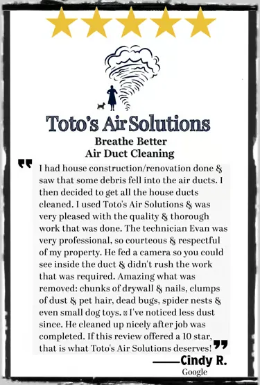 Toto’s Air Solutions Duct Cleaning photo 2