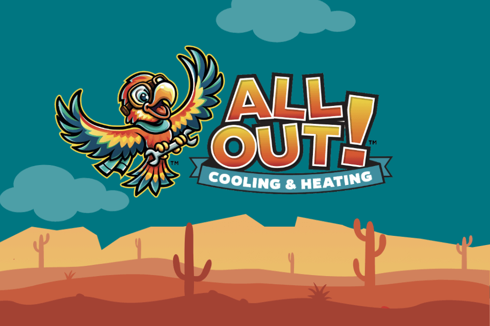 All Out Cooling & Heating logo