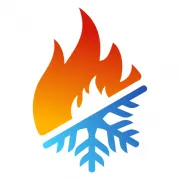 Ice and Fire HVAC logo