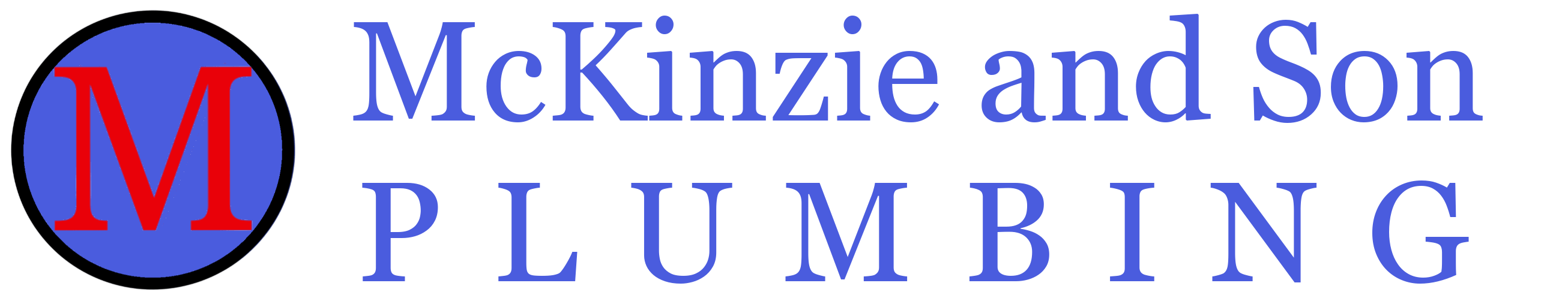 Mckinzie and Son Plumbing logo