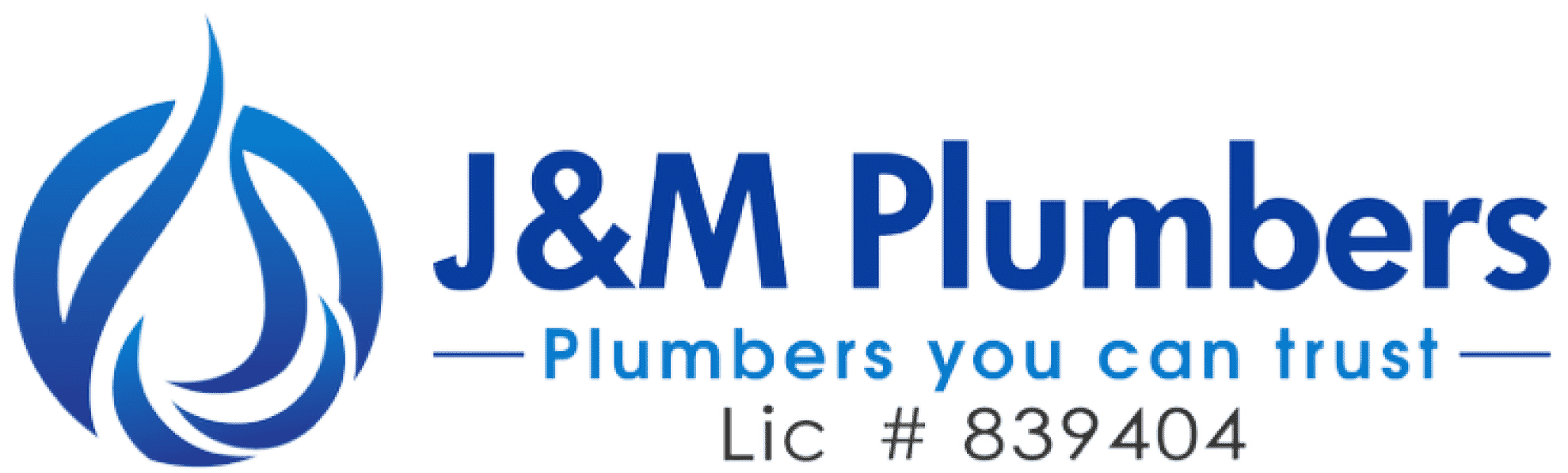 J & M Plumbers logo