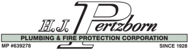 H.J. Pertzborn Plumbing and Fire Protection Corporation. logo